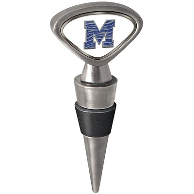 Silver Memphis Tigers Wine Stopper