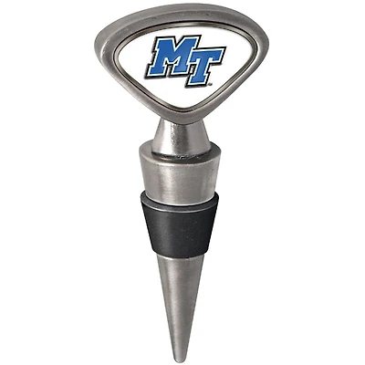 Silver MTSU Blue Raiders Wine Stopper