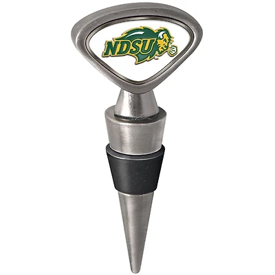Silver NDSU Bison Wine Stopper