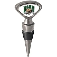 Silver Ohio Bobcats Wine Stopper