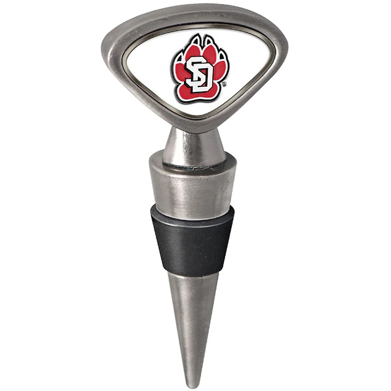 Silver South Dakota Coyotes Wine Stopper