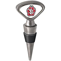 Silver South Dakota Coyotes Wine Stopper