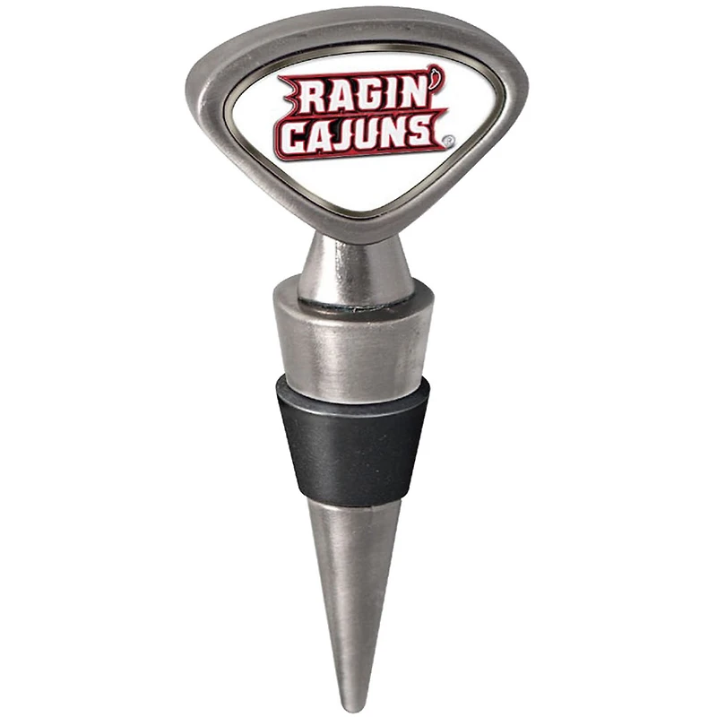 Silver Louisiana Ragin' Cajuns Wine Stopper