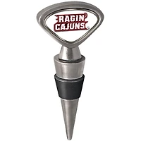 Silver Louisiana Ragin' Cajuns Wine Stopper