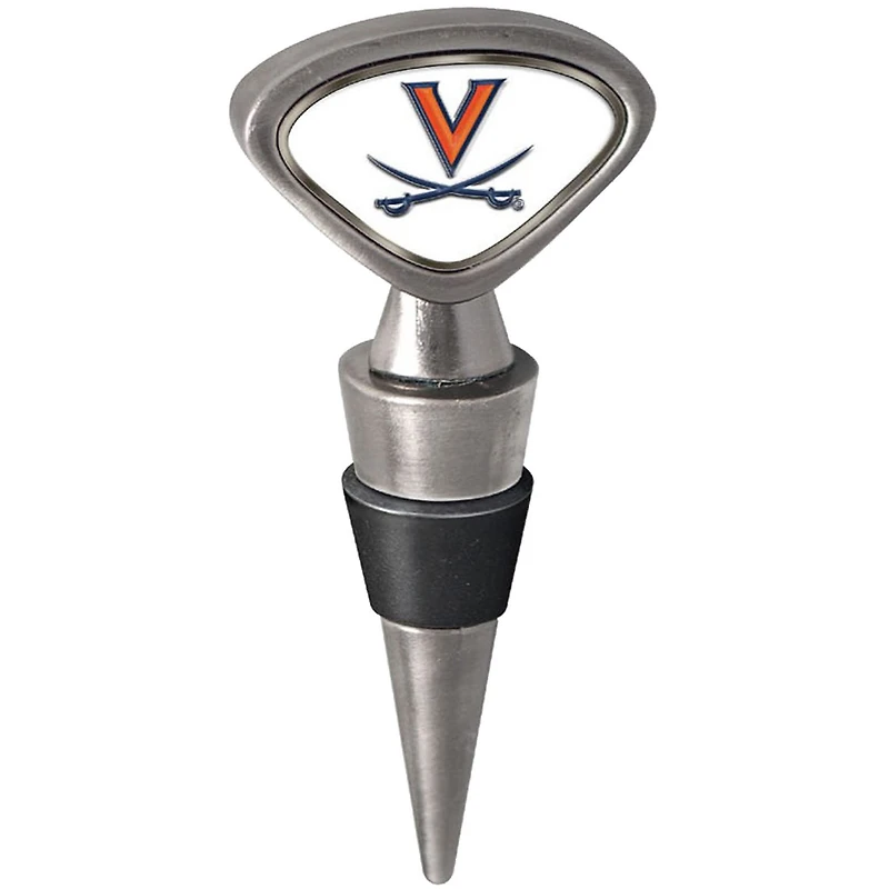 Silver Virginia Cavaliers Wine Stopper