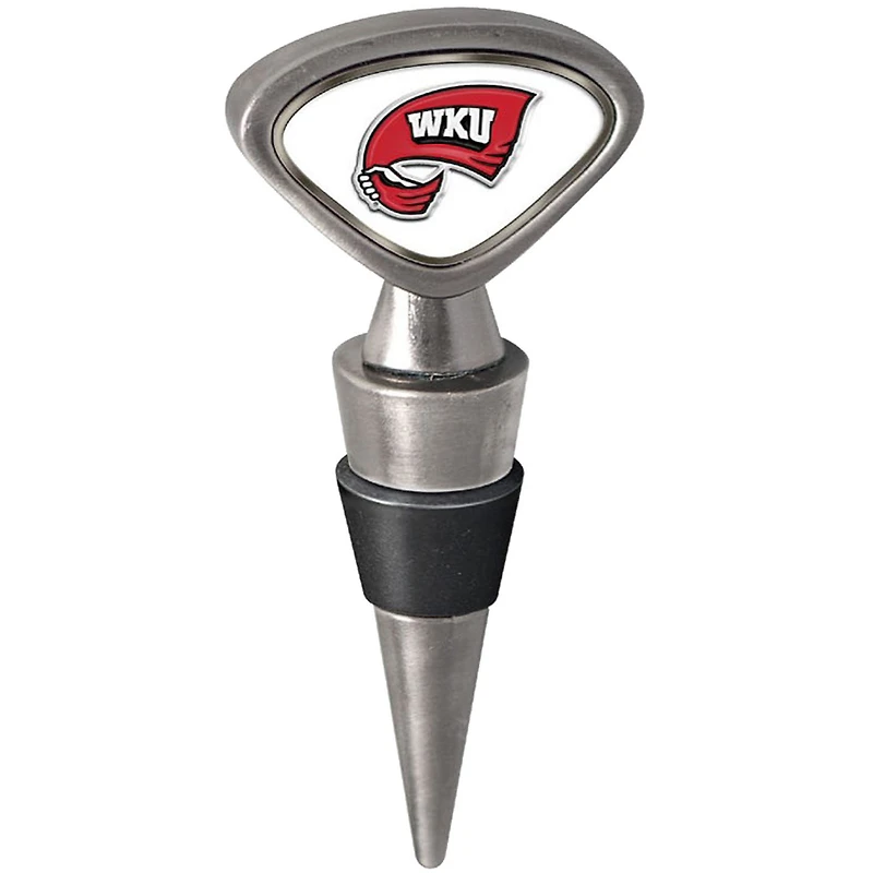 Silver Western Kentucky Hilltoppers Wine Stopper