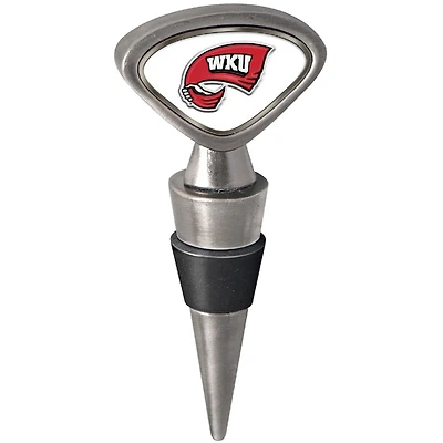 Silver Western Kentucky Hilltoppers Wine Stopper