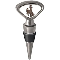 Silver Wyoming Cowboys Wine Stopper