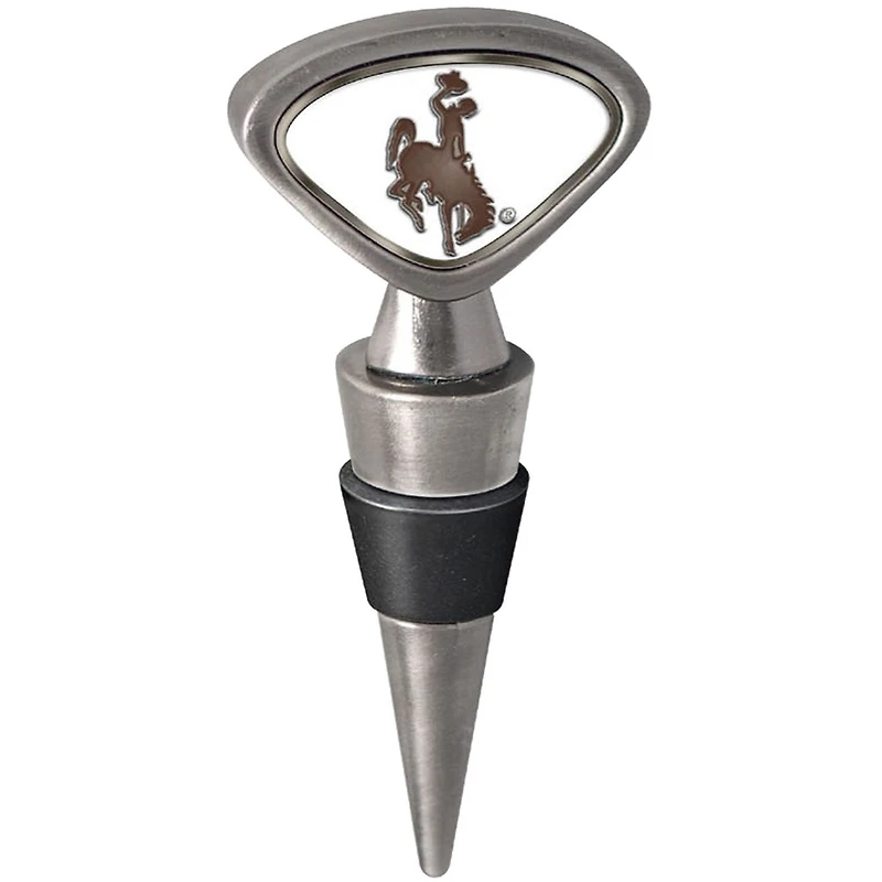 Silver Wyoming Cowboys Wine Stopper