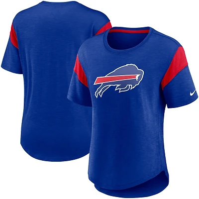 Women's Nike Heather Royal Buffalo Bills Primary Logo Fashion Top