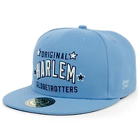 Men's Rings & Crwns Light Blue Harlem Globetrotters Fitted Hat