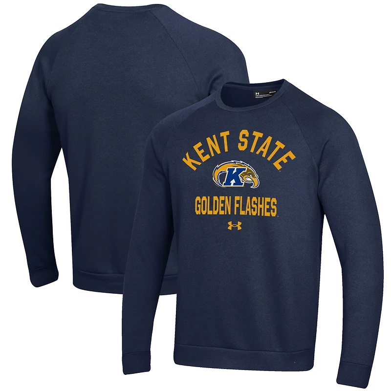 Men's Under Armour Navy Kent State Golden Flashes All Day Fleece Pullover Sweatshirt