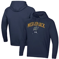 Men's Under Armour Navy Merrimack College Warriors All Day Fleece Pullover Hoodie