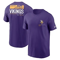 Men's Nike Purple Minnesota Vikings Team Incline T-Shirt