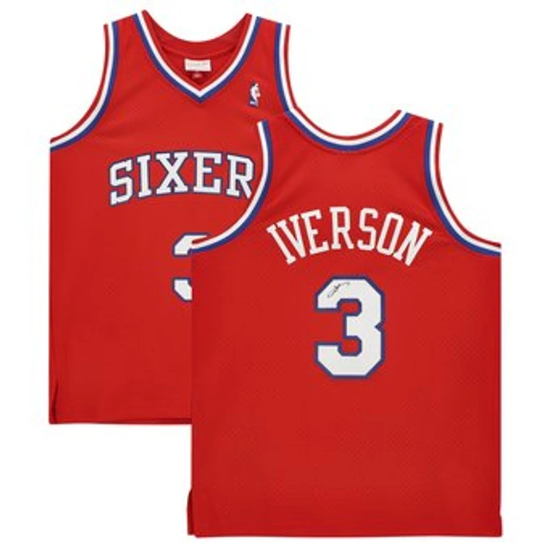 Allen Iverson Philadelphia 76ers Autographed Mitchell & Ness - Swingman Jersey