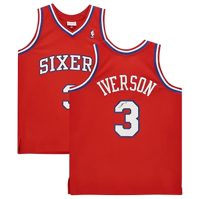 Allen Iverson Philadelphia 76ers Autographed Mitchell & Ness - Swingman Jersey