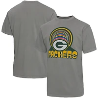 Men's Junk Food Graphite Green Bay Packers Wonderland Infinity Vibe T-Shirt