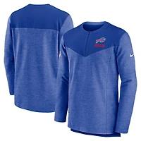 Men's Nike Royal Buffalo Bills Sideline Lockup Performance Quarter-Zip Top