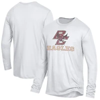 Men's White Boston College Eagles Keeper Long Sleeve T-Shirt