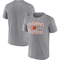 Men's Fanatics Heathered Gray Cleveland Browns Want To Play T-Shirt