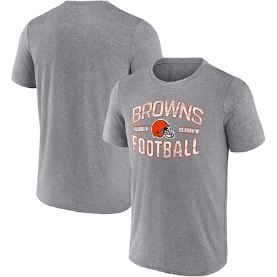 Men's Fanatics Heathered Gray Cleveland Browns Want To Play T-Shirt