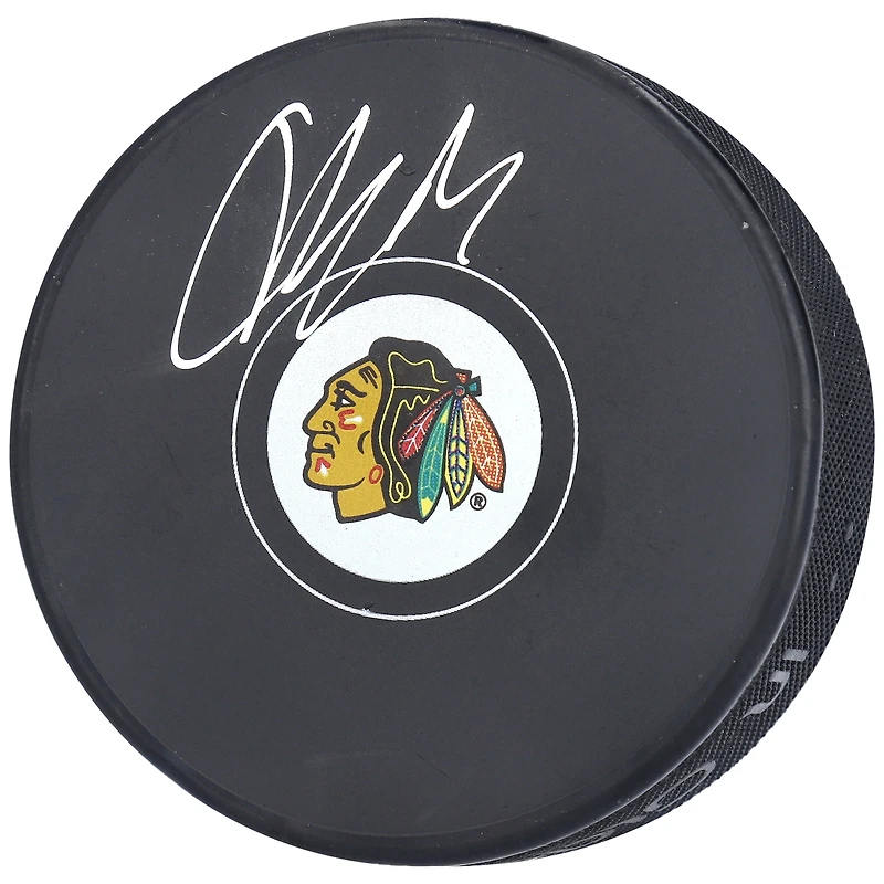 Colton Dach Chicago Blackhawks Autographed Hockey Puck