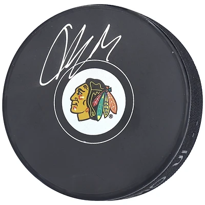 Colton Dach Chicago Blackhawks Autographed Hockey Puck