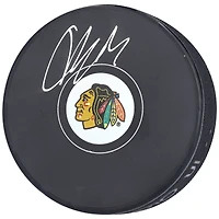 Colton Dach Chicago Blackhawks Autographed Hockey Puck