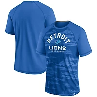 Men's Fanatics Blue Detroit Lions Hail Mary Raglan T-Shirt