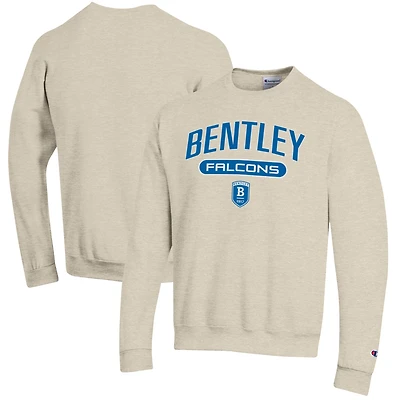 Men's Champion Heathered Oatmeal Bentley Falcons Eco Powerblend Crewneck Sweatshirt