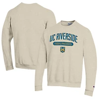 Men's Champion Heathered Oatmeal UC Riverside Highlanders Eco Powerblend Crewneck Sweatshirt