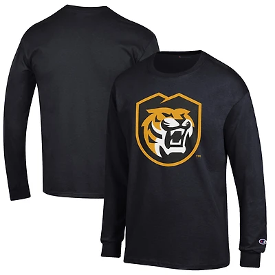 Men's Champion Black Colorado College Tigers Jersey Est. Date Long Sleeve T-Shirt