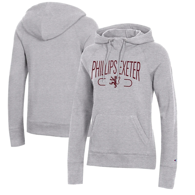 Women's Champion Gray Phillips Exeter Academy Big Red Core 2.0 Fleece Pullover Hoodie