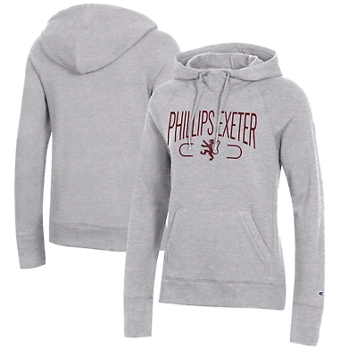Women's Champion Gray Phillips Exeter Academy Big Red Core 2.0 Fleece Pullover Hoodie
