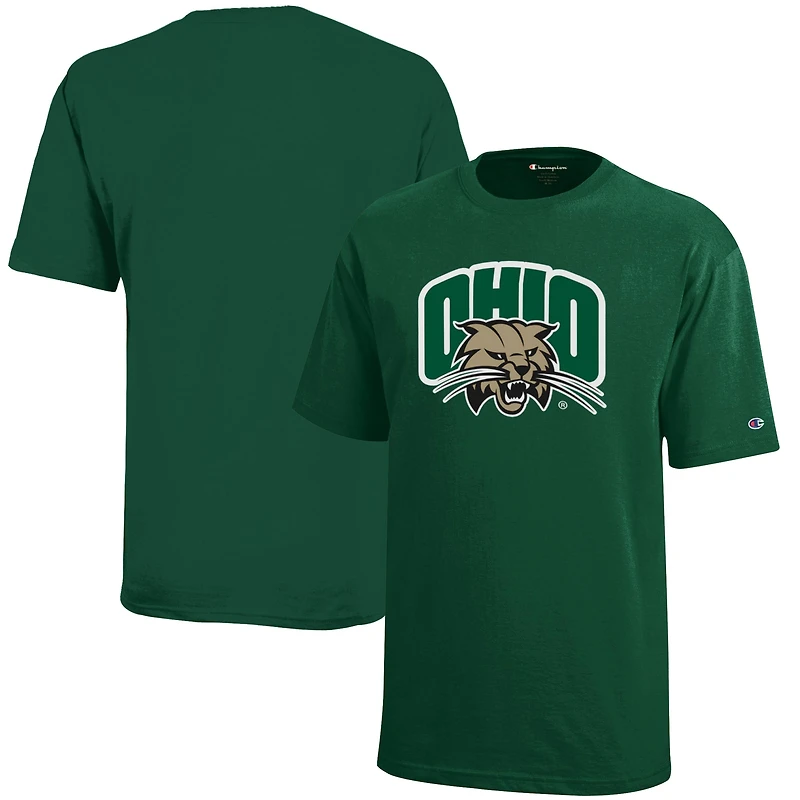 Youth Champion Green Ohio Bobcats Jersey T-Shirt