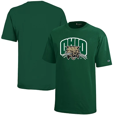 Youth Champion Green Ohio Bobcats Jersey T-Shirt