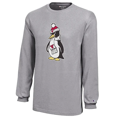 Youth Champion Gray Youngstown State Penguins Jersey Long Sleeve T-Shirt