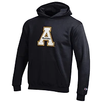 Youth Champion Black Appalachian State Mountaineers Eco Powerblend Pullover Hoodie