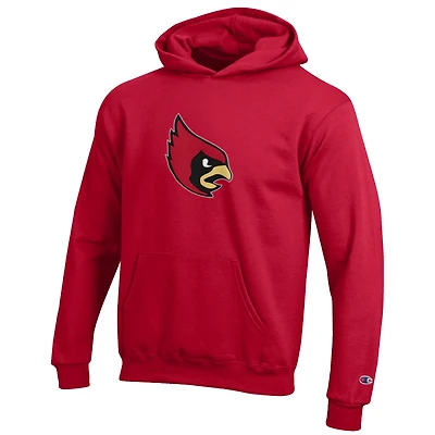 Youth Champion Red Catholic University Cardinals Eco Powerblend Pullover Hoodie