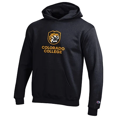 Youth Champion Black Colorado College Tigers Eco Powerblend Pullover Hoodie