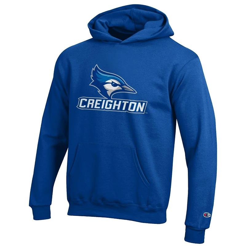 Youth Champion Blue Creighton Bluejays Eco Powerblend Pullover Hoodie