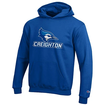 Youth Champion Blue Creighton Bluejays Eco Powerblend Pullover Hoodie