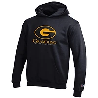 Youth Champion Black Grambling Tigers Eco Powerblend Pullover Hoodie