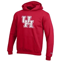 Youth Champion Red Houston Cougars Eco Powerblend Pullover Hoodie