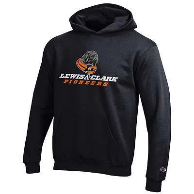 Youth Champion Black Lewis & Clark College Pioneers Eco Powerblend Pullover Hoodie