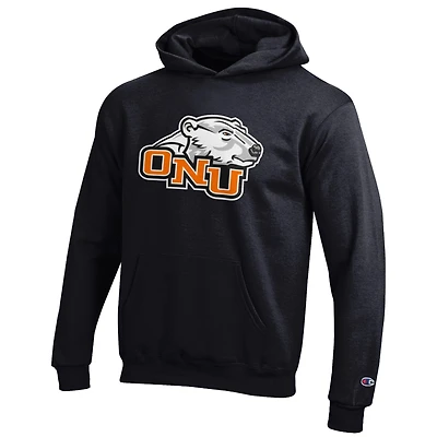 Youth Champion Black Ohio Northern Polar Bears Eco Powerblend Pullover Hoodie
