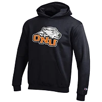 Youth Champion Black Ohio Northern Polar Bears Eco Powerblend Pullover Hoodie