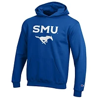 Youth Champion Royal SMU Mustangs Eco Powerblend Pullover Hoodie