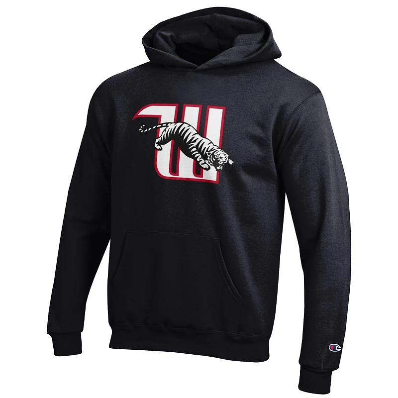 Youth Champion Black Wittenberg University Tigers Eco Powerblend Pullover Hoodie