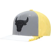 Men's Mitchell & Ness Gray/Yellow Chicago Bulls Day 5 Snapback Hat